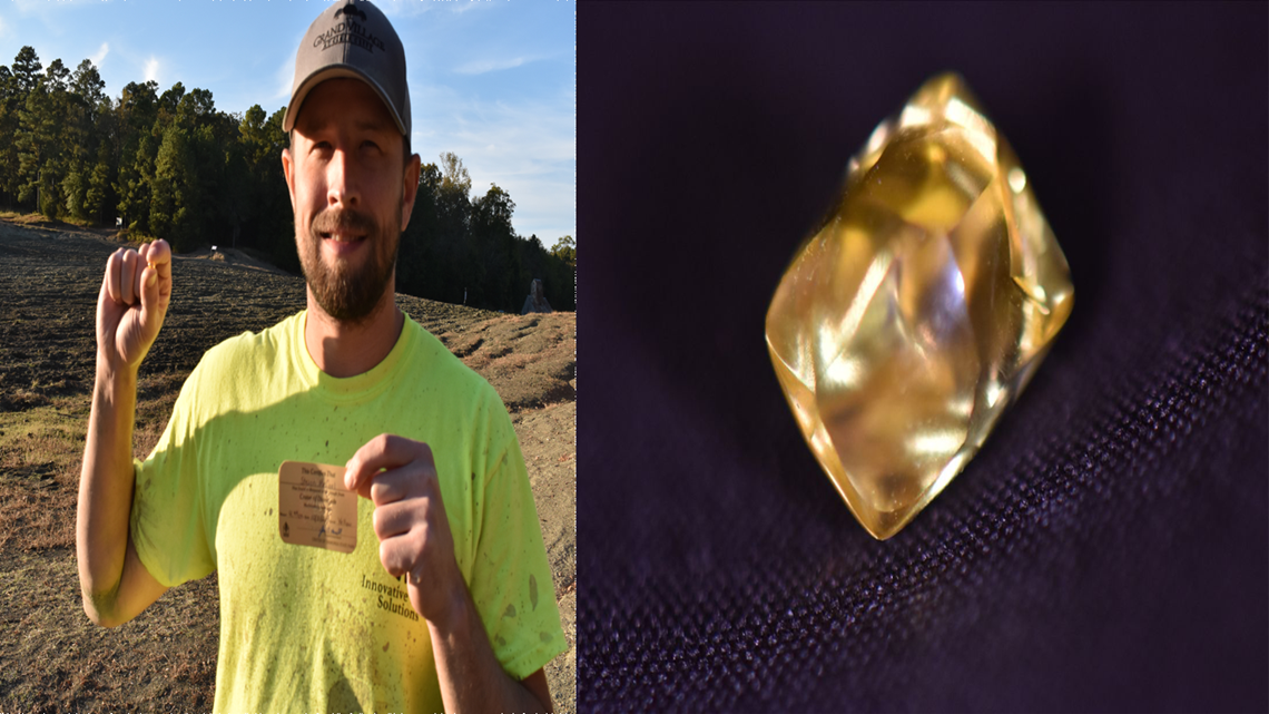 Fayetteville Man finds 4.49carat diamond at Crater of Diamonds State Park CBNC