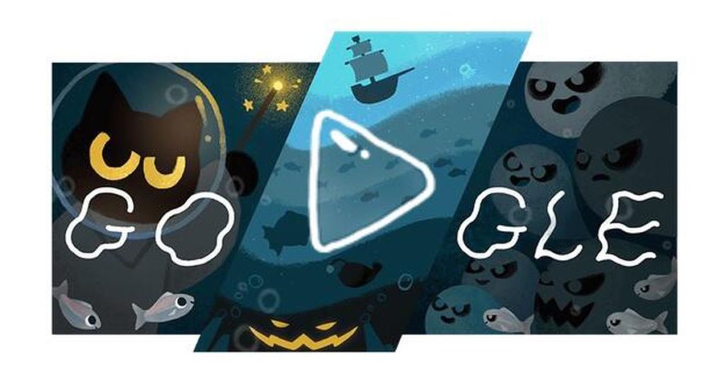 google doodles halloween