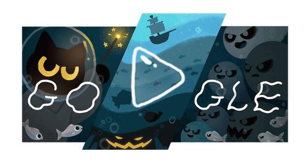 Halloween Google Doodle game resurrects Momo the black cat - CBNC