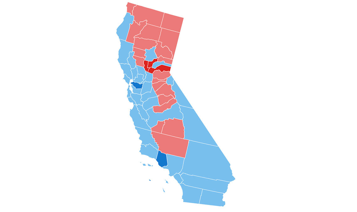 See How California’s 58 Counties Voted In The Presidential Election ...