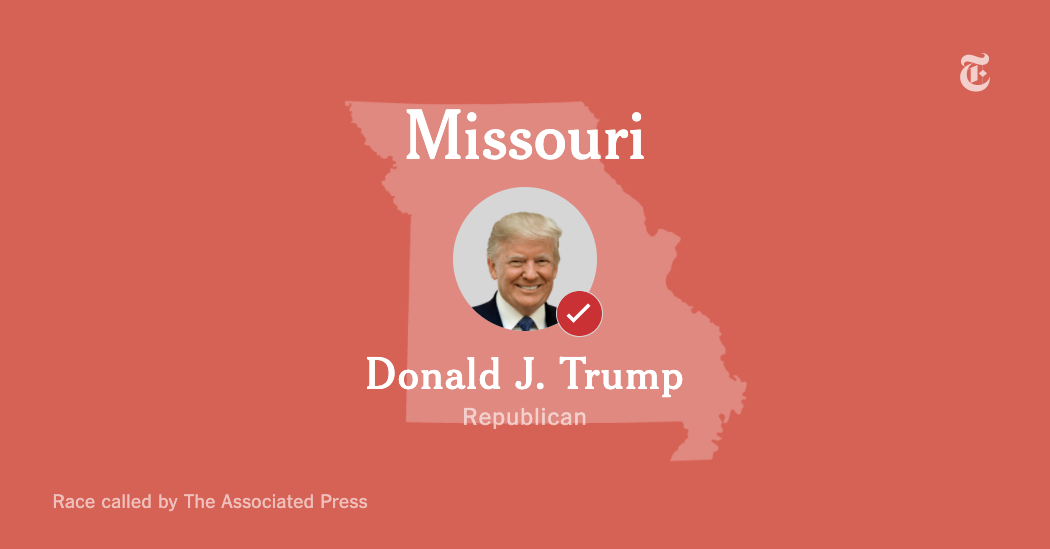 Missouri Election Results The New York Times CBNC