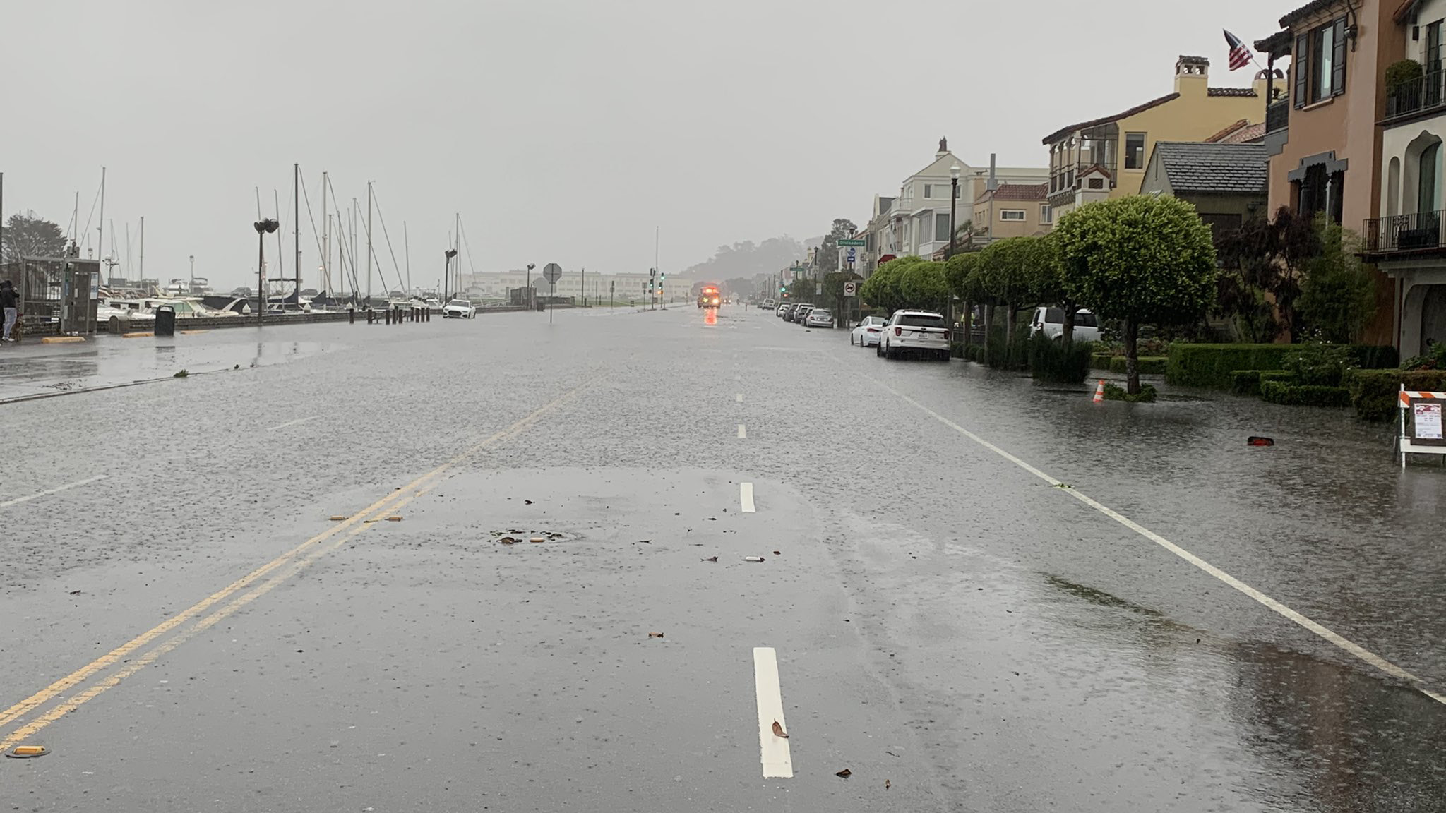 California’s Bay Area doused by rain; power outages and flooding