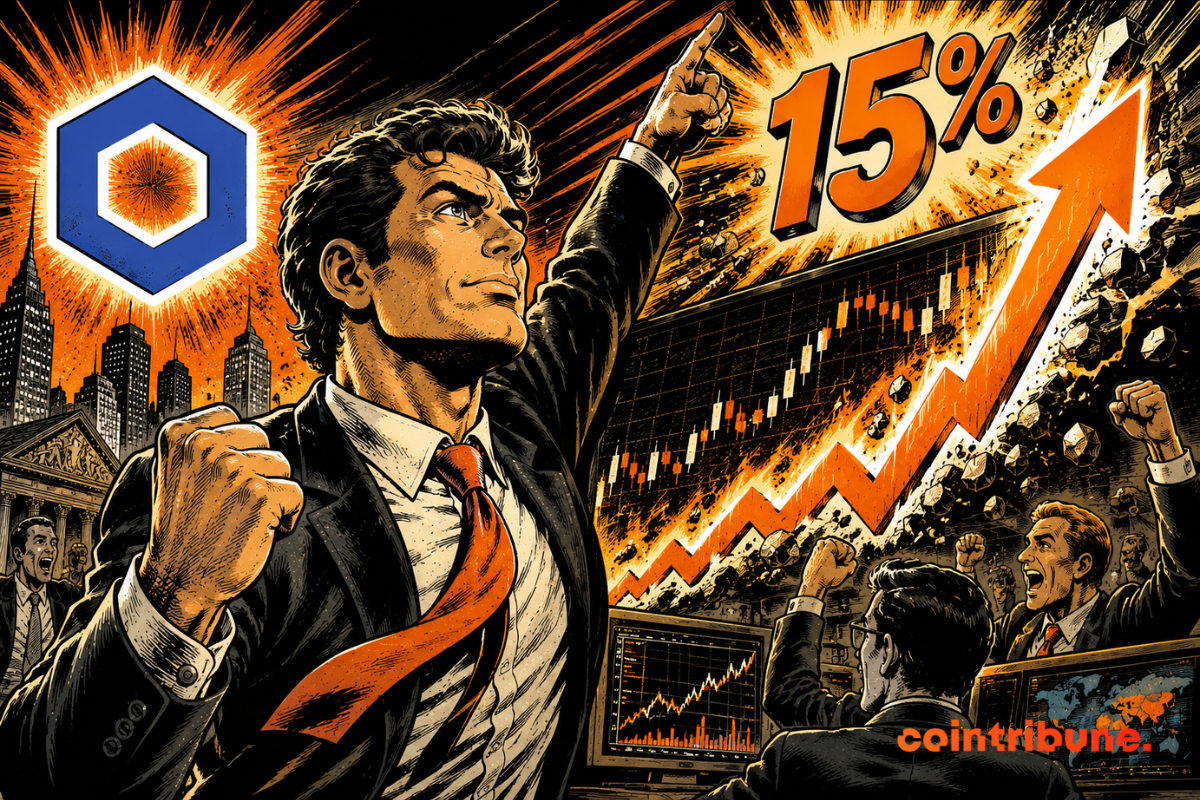 Chainlink hits a three-month high after a 15% increase?