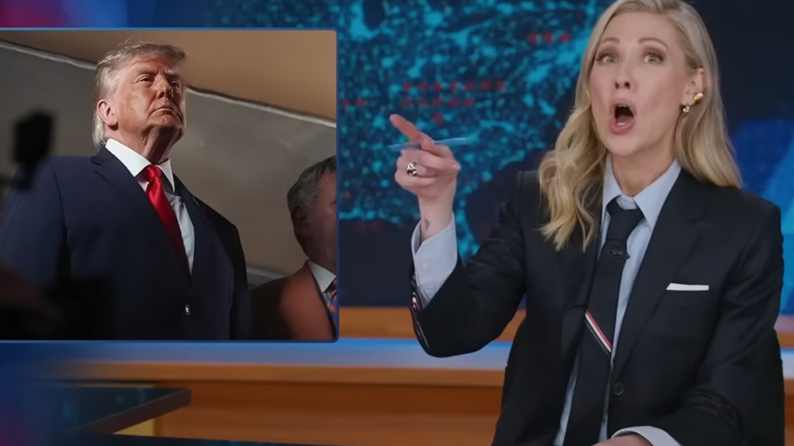 Late-Night Hosts Take Aim at Trump’s Knicks Game Appearance